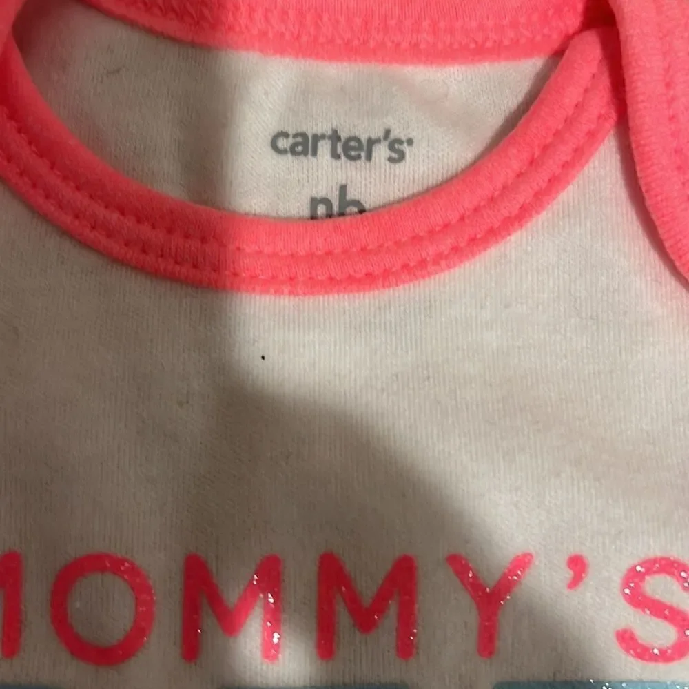 baby onesie and bib